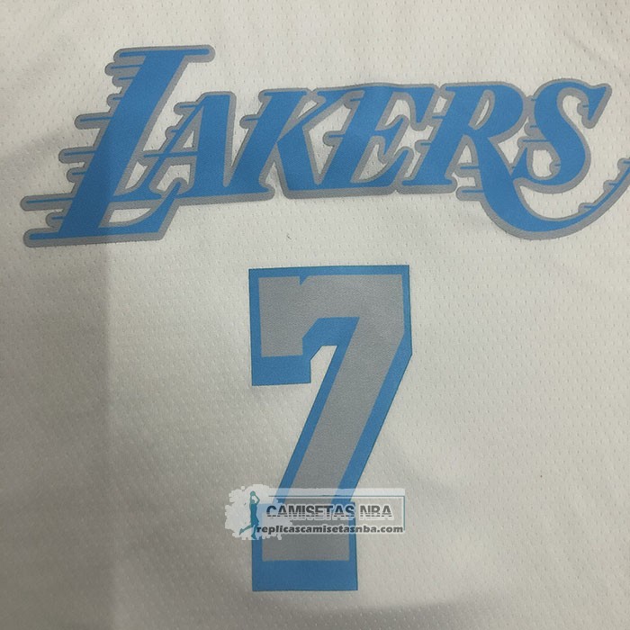 Camiseta Los Angeles Lakers Carmelo Anthony NO 7 Ciudad 2020-21 Blanco